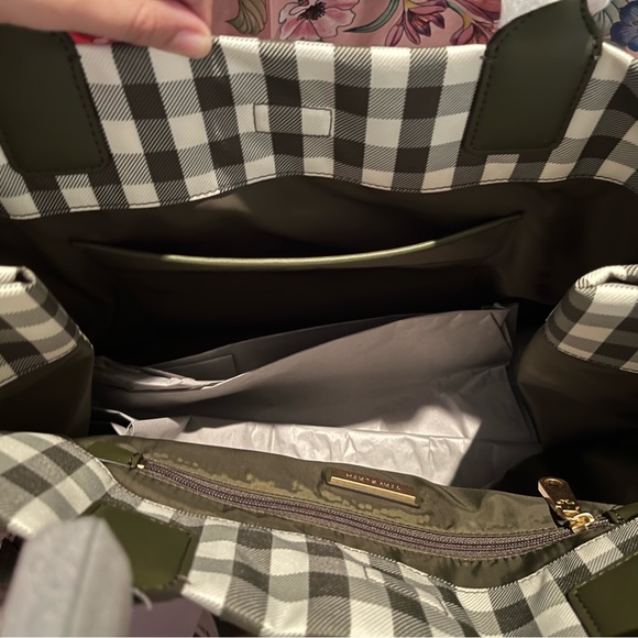 Tory Burch Ella Gingham Tote Bag 🌿🤍 - Picture 8 of 16